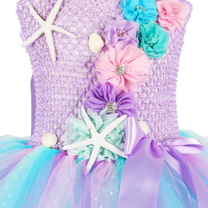 Pastel Mermaid Dress With Accessories